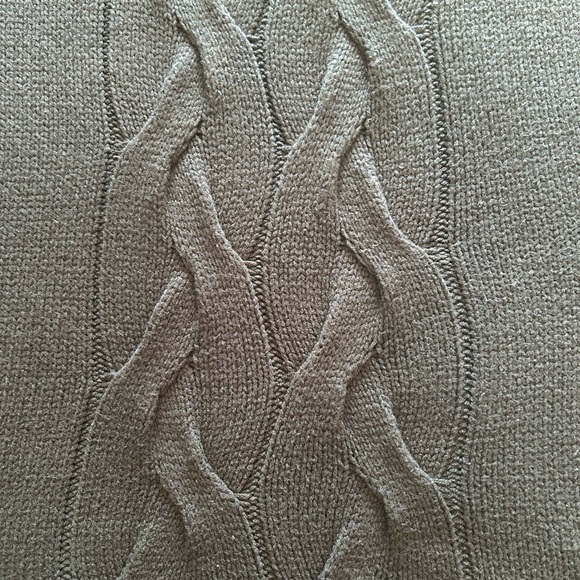 Ricki's Cable Knit Sleeveless Turtleneck Poncho Sweater Women’s Small Black - Picture 8 of 13